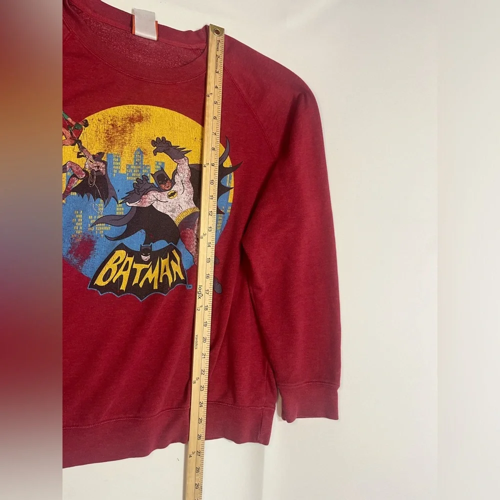 Batman‎ Robin DC Comics Retro Throwback L Pullover Sweatshirt Large Mens Fleece